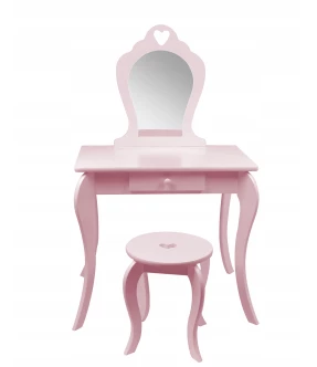 Vaikiškas Rožinis Medinis Kosmetinis Staliukas (turime vietoje) Vaikiškas Rožinis Medinis Kosmetinis Staliukas (turime vietoje)